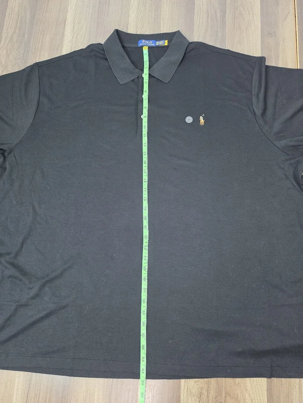 NWOT Polo Ralph Lauren Black Polo Shirt Preppy Classic Athleisure 5XB Big & Tall